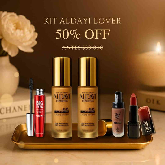 Kit Aldayi Lover Secret 50% OFF – Contorno + Labial+ Pestañina SOLO con la Base